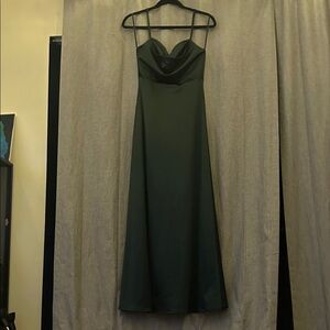 Sophisticated Dark Green Maxi Dress